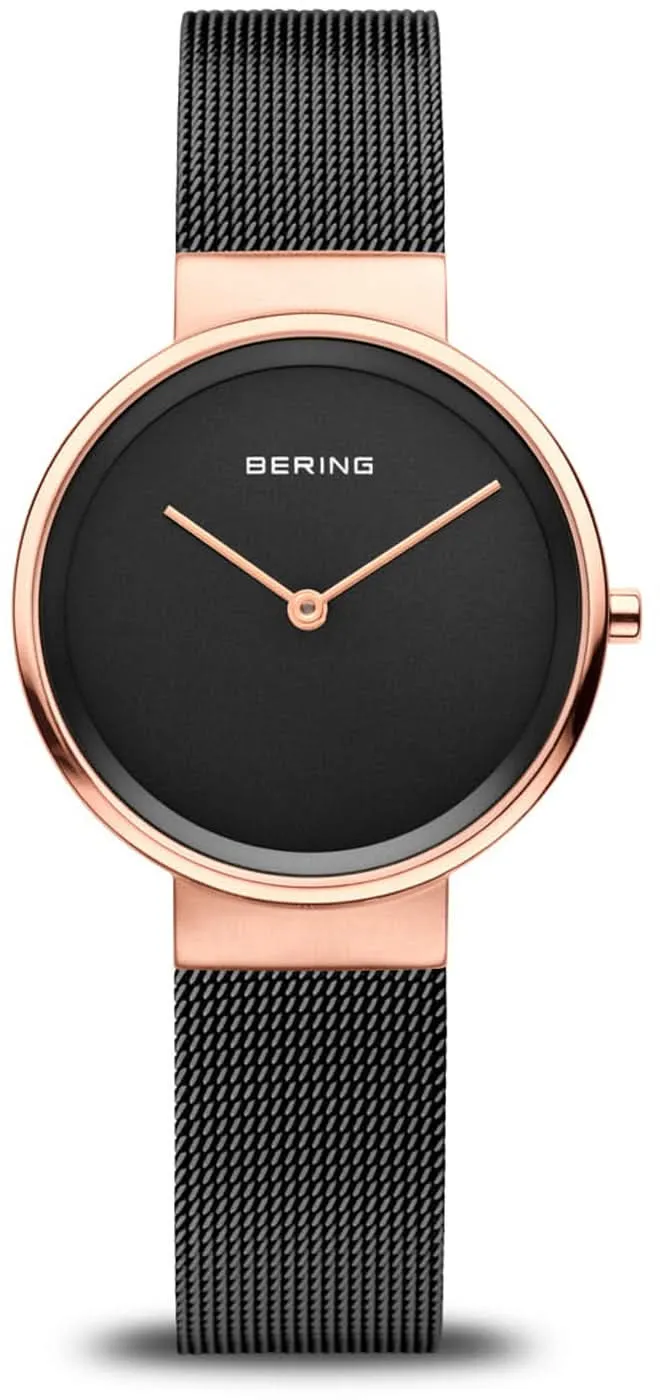 Bering Classic 14531-166 Damenuhr • Kratzfestes Saphirglas • Milanaise-Armband