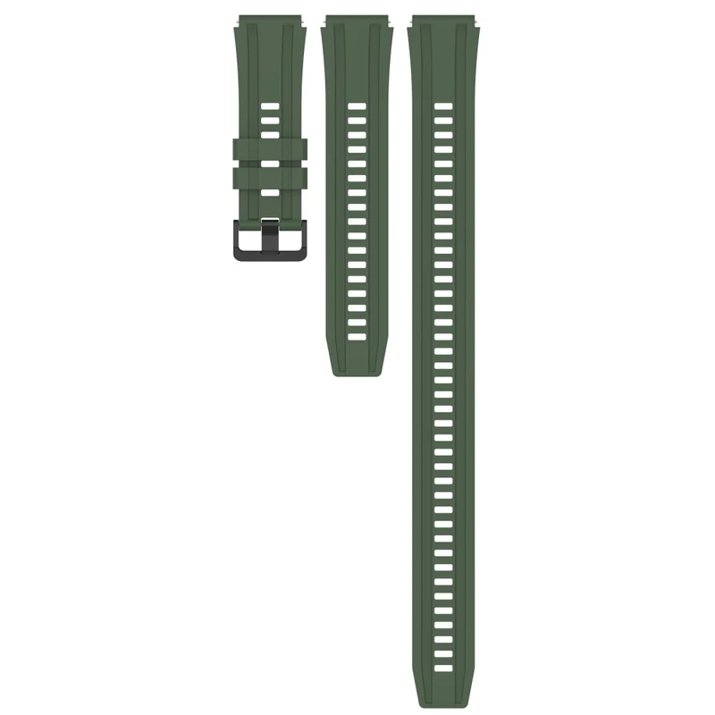 Watch Band for Huawei Watch Ultimate / Watch 3 / Watch 3 Pro Silicone Replacement Band with Extension Strap - Dark Green