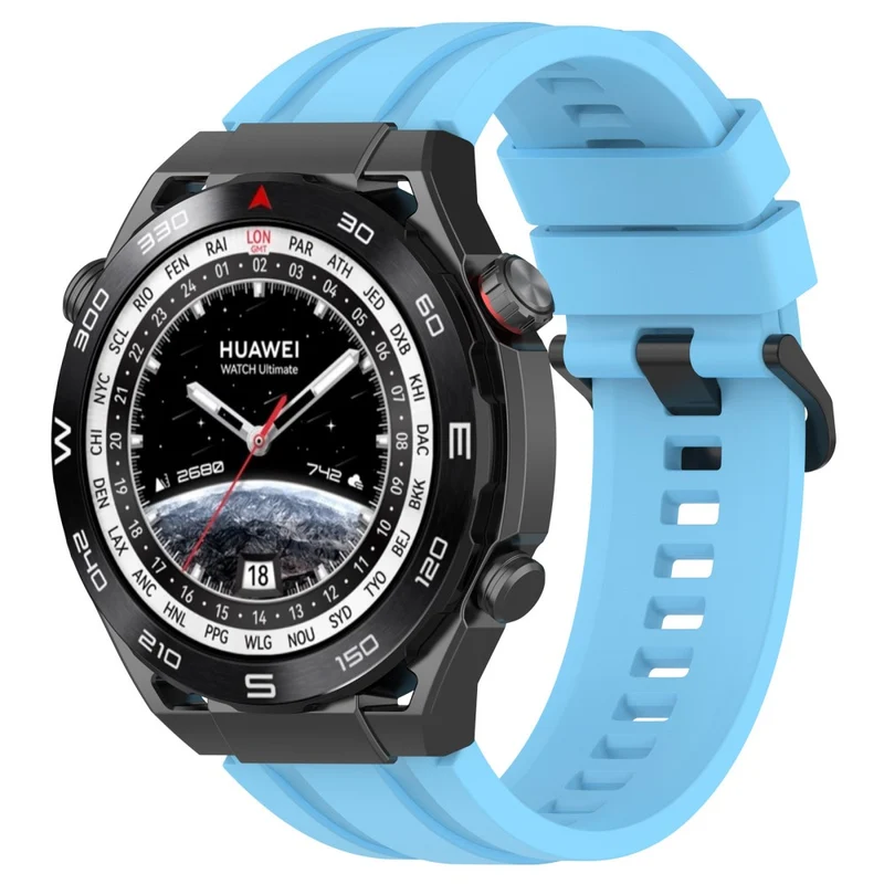 Watch Band for Huawei Watch Ultimate / Watch 3 / Watch 3 Pro Silicone Replacement Band with Extension Strap - Dark Green