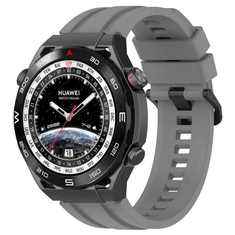 Watch Band for Huawei Watch Ultimate / Watch 3 / Watch 3 Pro Silicone Replacement Band with Extension Strap - Dark Green