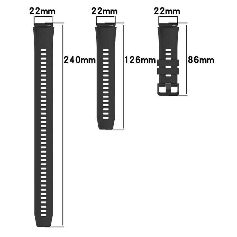Watch Band for Huawei Watch Ultimate / Watch 3 / Watch 3 Pro Silicone Replacement Band with Extension Strap - Dark Green