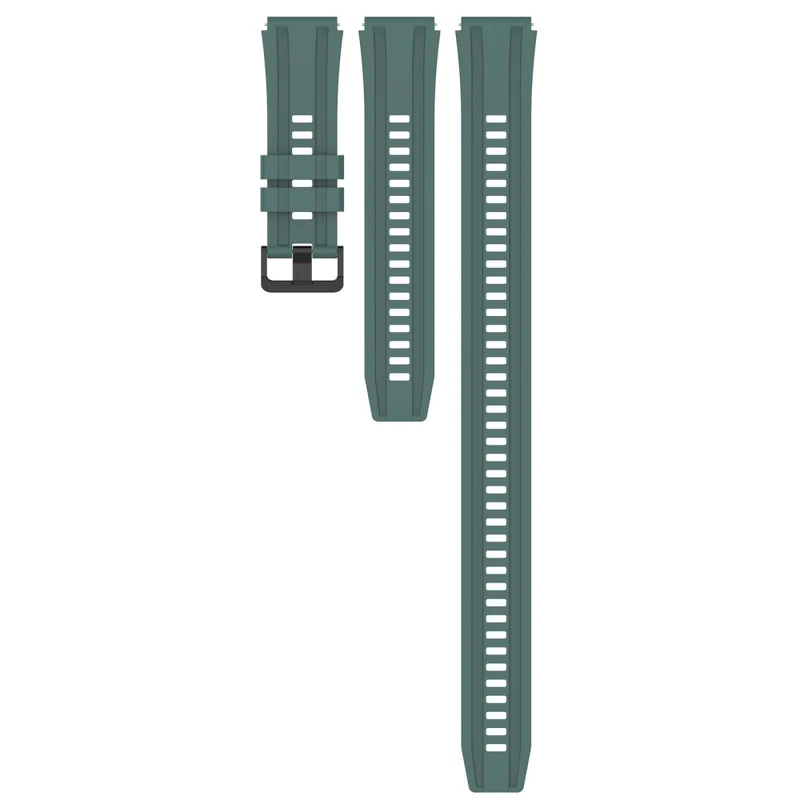Watch Band for Huawei Watch Ultimate / Watch 3 / Watch 3 Pro Silicone Replacement Band with Extension Strap - Dark Green