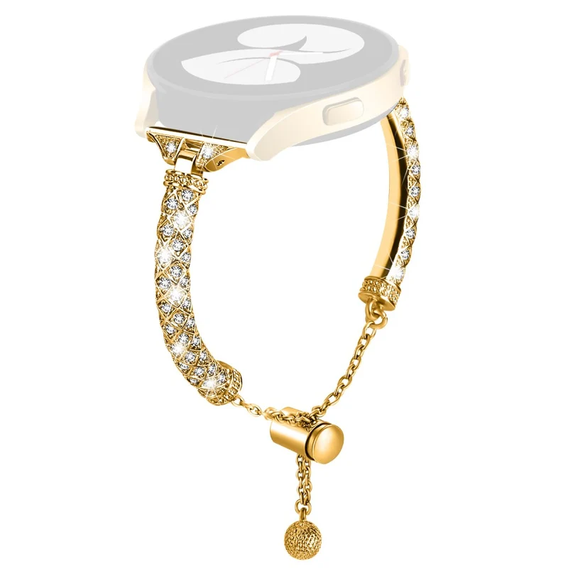 Glamorous Rhinestone Jewelry Watch Strap for Samsung Galaxy Watch Active and Active2