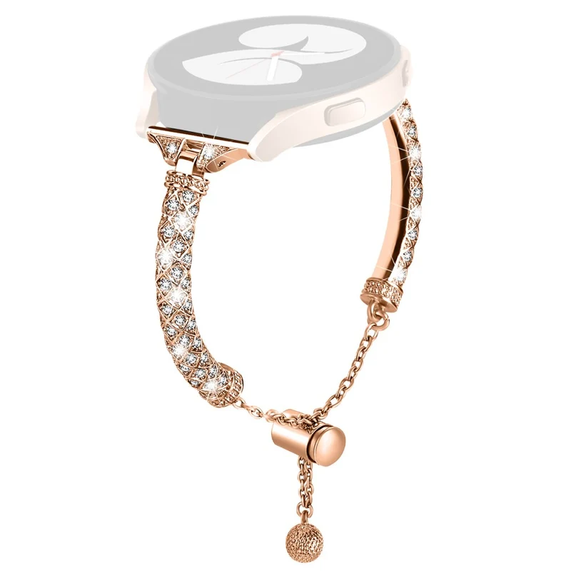 Glamorous Rhinestone Jewelry Watch Strap for Samsung Galaxy Watch Active and Active2