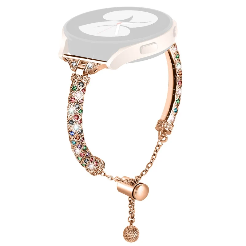 Glamorous Rhinestone Jewelry Watch Strap for Samsung Galaxy Watch Active and Active2