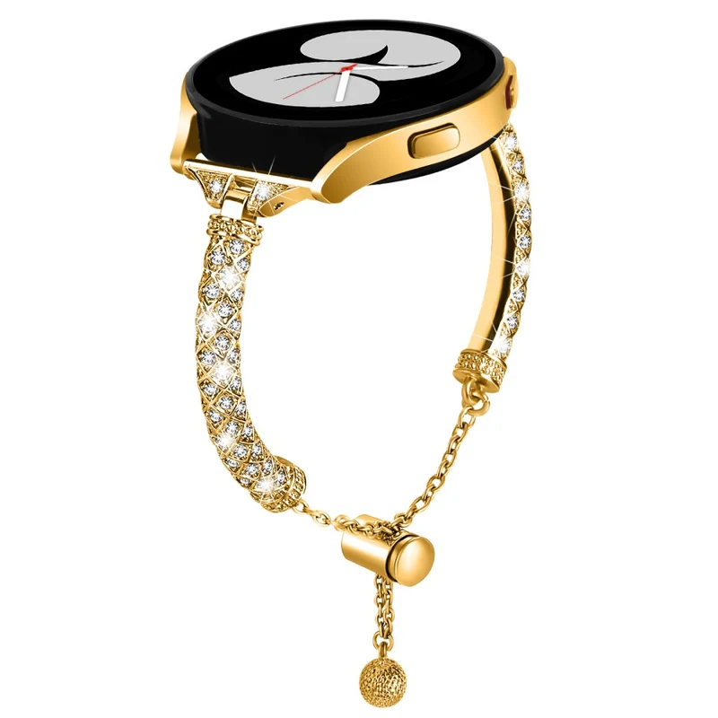 Glamorous Rhinestone Jewelry Watch Strap for Samsung Galaxy Watch Active and Active2