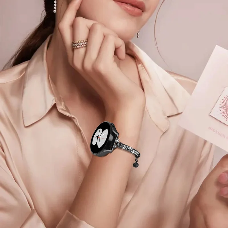 Glamorous Rhinestone Jewelry Watch Strap for Samsung Galaxy Watch Active and Active2