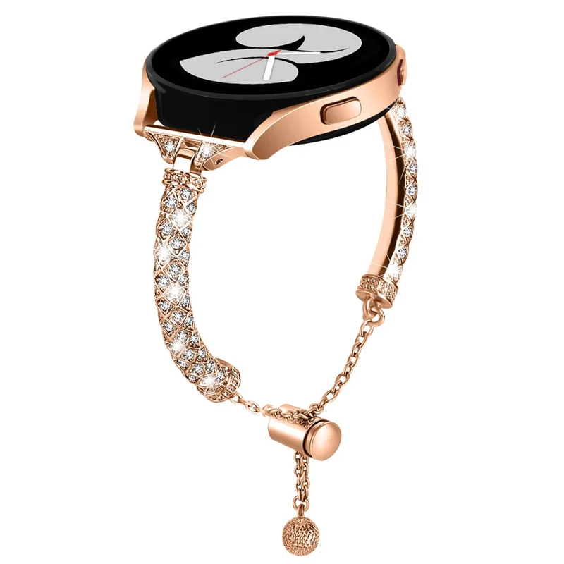 Glamorous Rhinestone Jewelry Watch Strap for Samsung Galaxy Watch Active and Active2