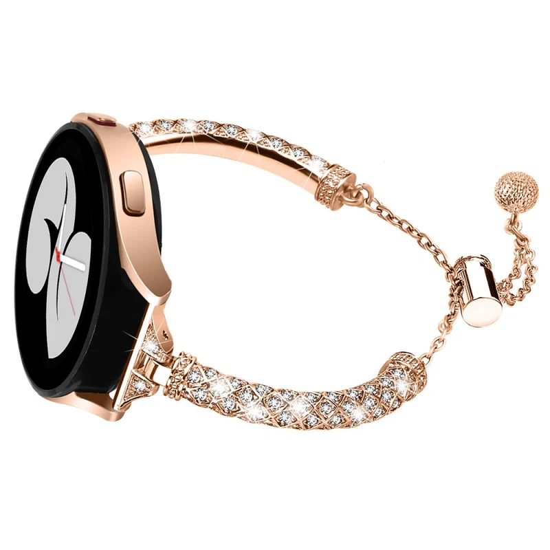 Glamorous Rhinestone Jewelry Watch Strap for Samsung Galaxy Watch Active and Active2