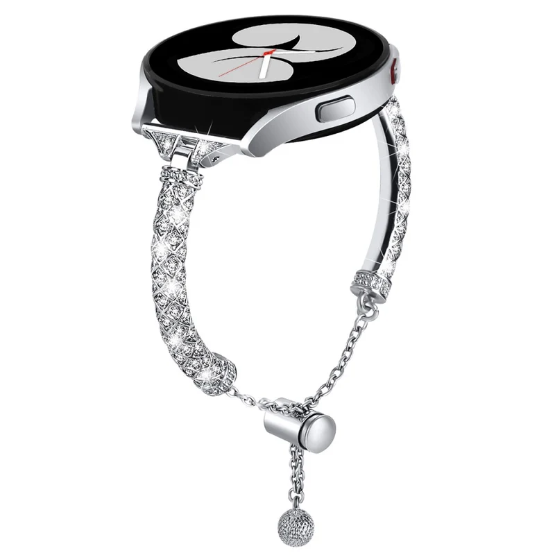 Glamorous Rhinestone Jewelry Watch Strap for Samsung Galaxy Watch Active and Active2