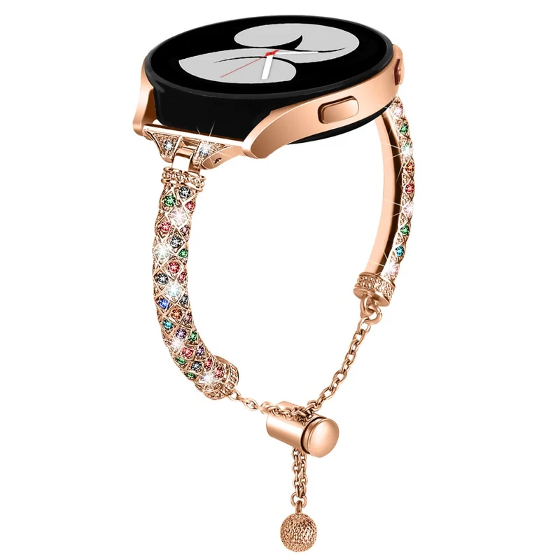 Glamorous Rhinestone Jewelry Watch Strap for Samsung Galaxy Watch Active and Active2