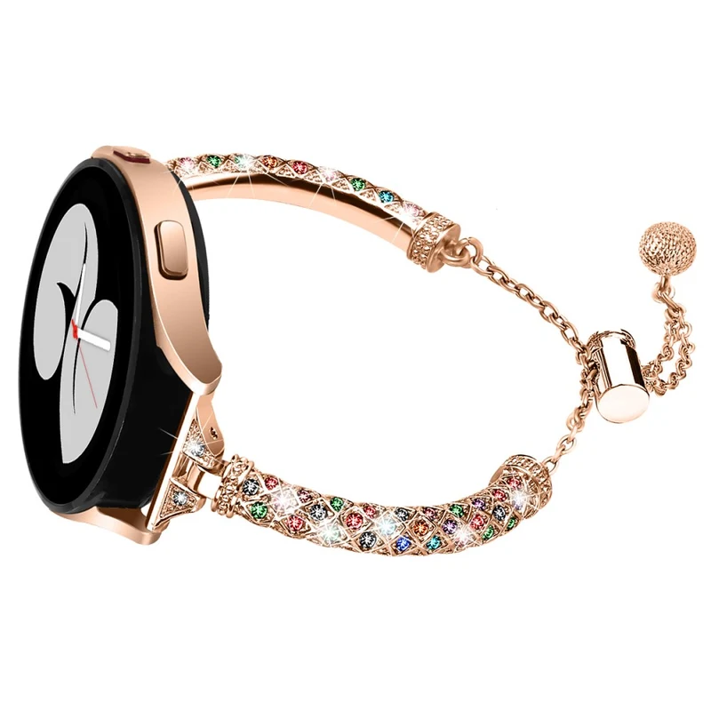 Glamorous Rhinestone Jewelry Watch Strap for Samsung Galaxy Watch Active and Active2