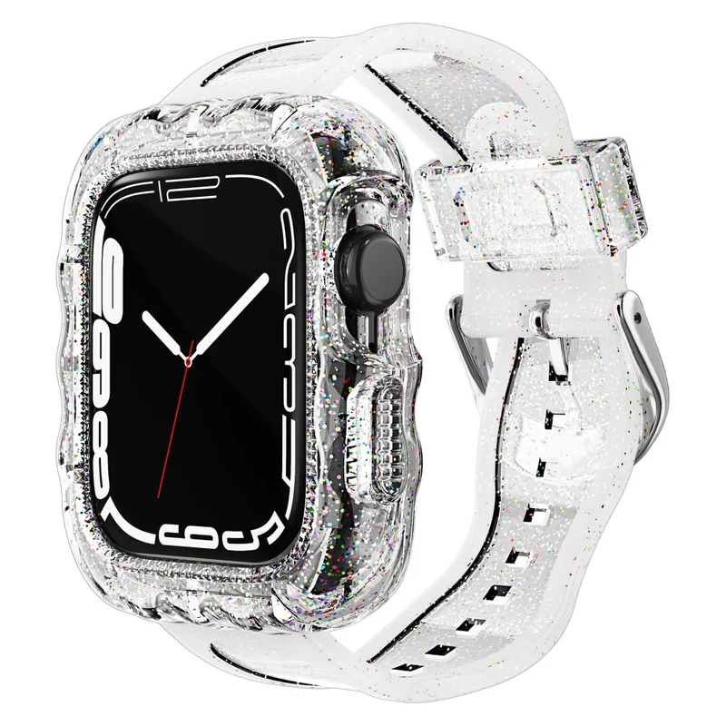 Soft TPU Wristbands with Case - Apple Watch Series 1-9 (42mm-45mm)