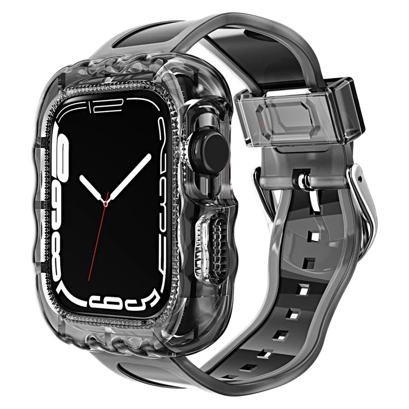 Soft TPU Wristbands with Case - Apple Watch Series 1-9 (42mm-45mm)