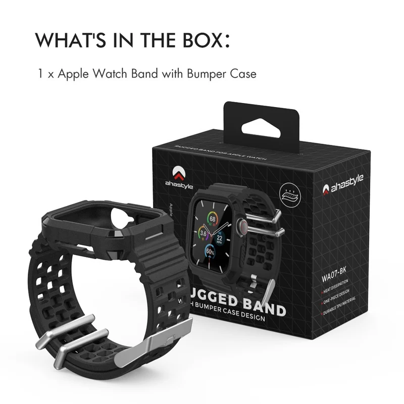 AHASTYLE WA07 Apple Watch SE 2022 (44mm) silicone strap