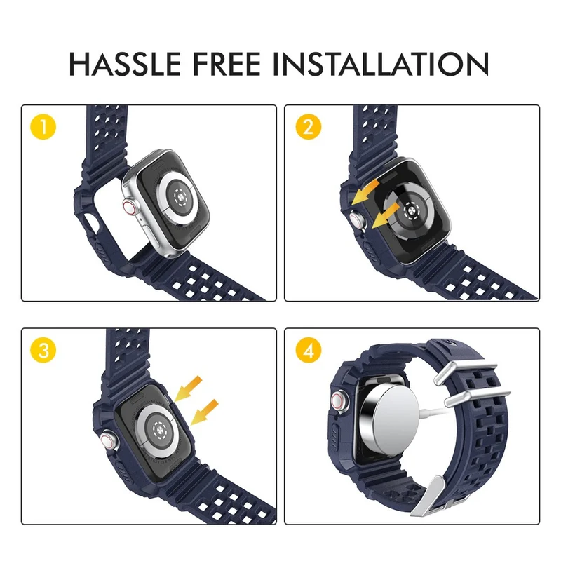 AHASTYLE WA07 Apple Watch SE 2022 (44mm) silicone strap
