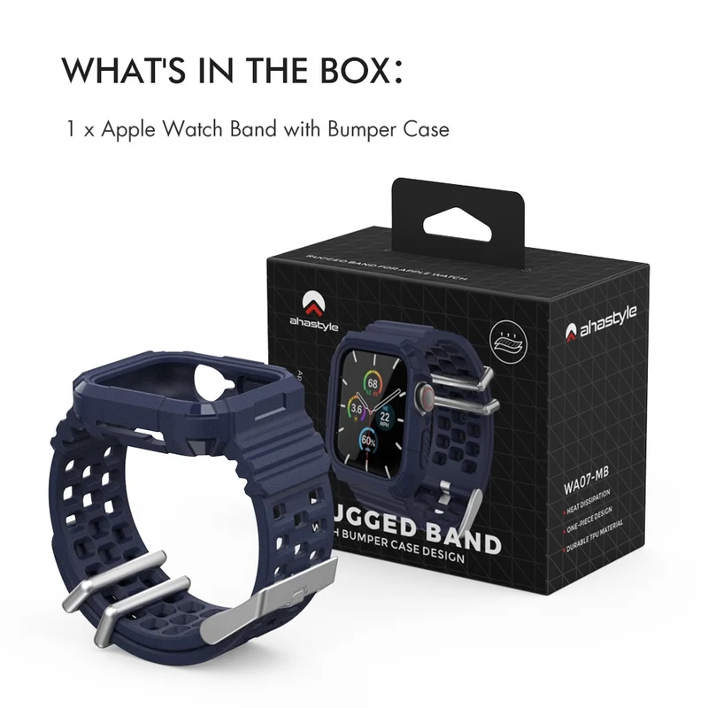 AHASTYLE WA07 Apple Watch SE 2022 (44mm) silicone strap