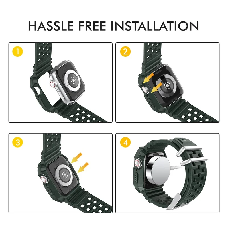 AHASTYLE WA07 Apple Watch SE 2022 (44mm) silicone strap