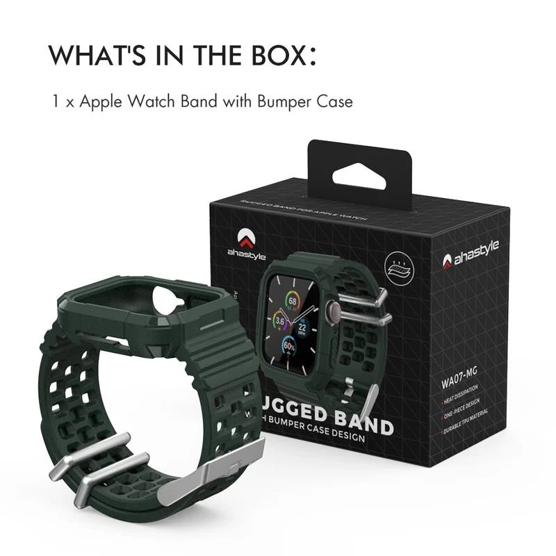 AHASTYLE WA07 Apple Watch SE 2022 (44mm) silicone strap