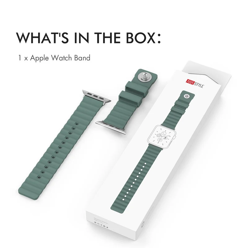 AHASTYLE WA02 Apple Watch Series 8 (41mm) silicone strap