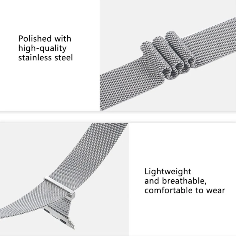 Apple Watch Series 8 (45mm) / Watch Ultra metal milanese strap