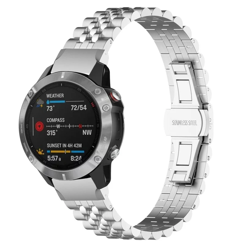 Garmin Fenix 7 / 7 Solar / Sapphire Solar / 6 stainless steel strap with tool