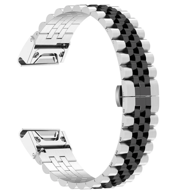 Garmin Fenix 7 / 7 Solar / Sapphire Solar / 6 stainless steel strap with tool - Silver / Black