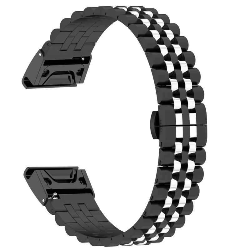 Garmin Fenix 7 / 7 Solar / Sapphire Solar / 6 stainless steel strap with tool - Silver / Black