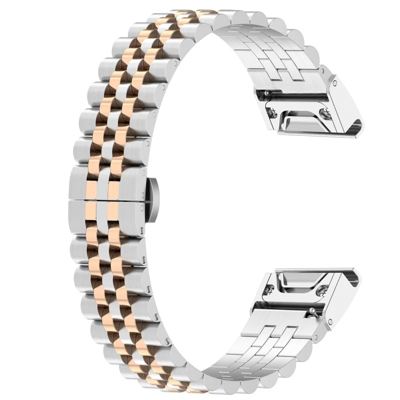 Garmin Fenix 7 / 7 Solar / Sapphire Solar / 6 stainless steel strap with tool - Silver / Black
