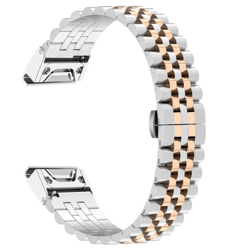 Garmin Fenix 7 / 7 Solar / Sapphire Solar / 6 stainless steel strap with tool - Silver / Black