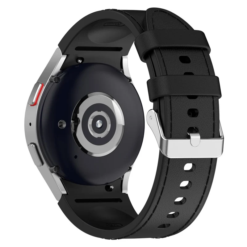 Silicone PU Leather Watch Band for Samsung Galaxy Watch