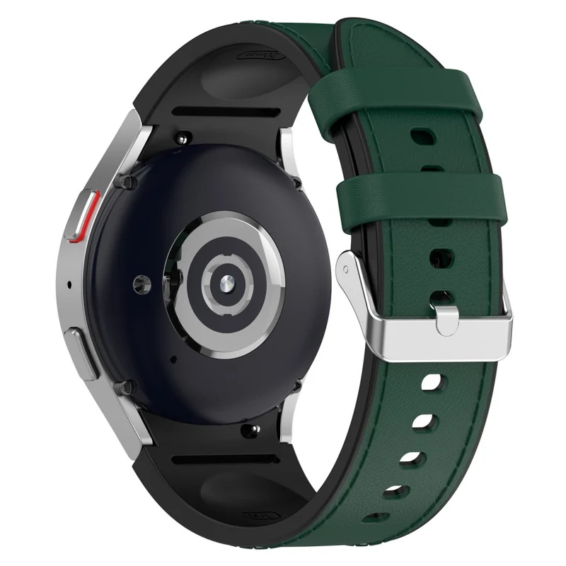 Silicone PU Leather Watch Band for Samsung Galaxy Watch