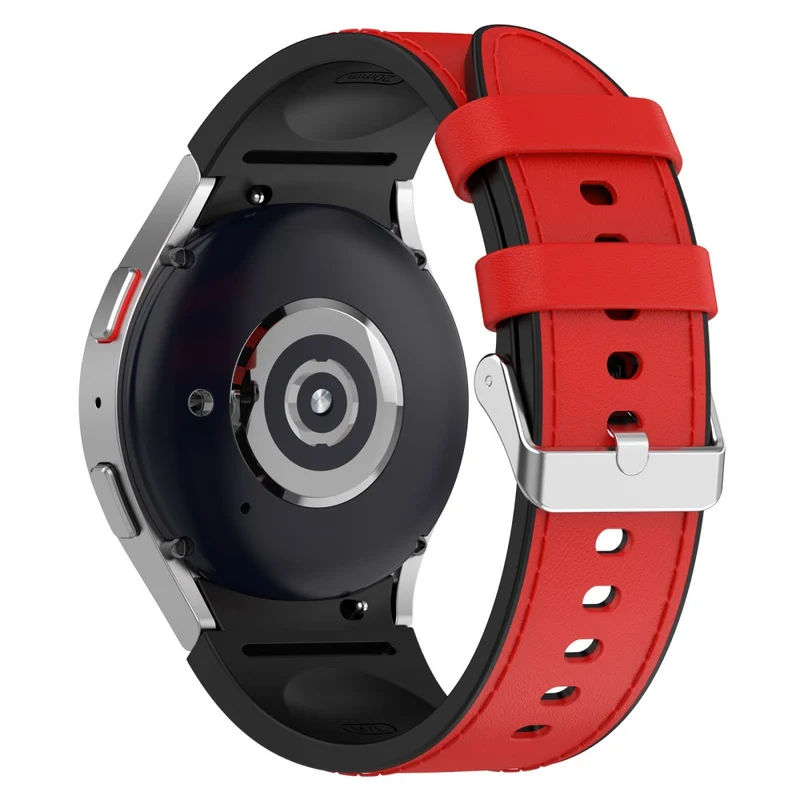 Silicone PU Leather Watch Band for Samsung Galaxy Watch