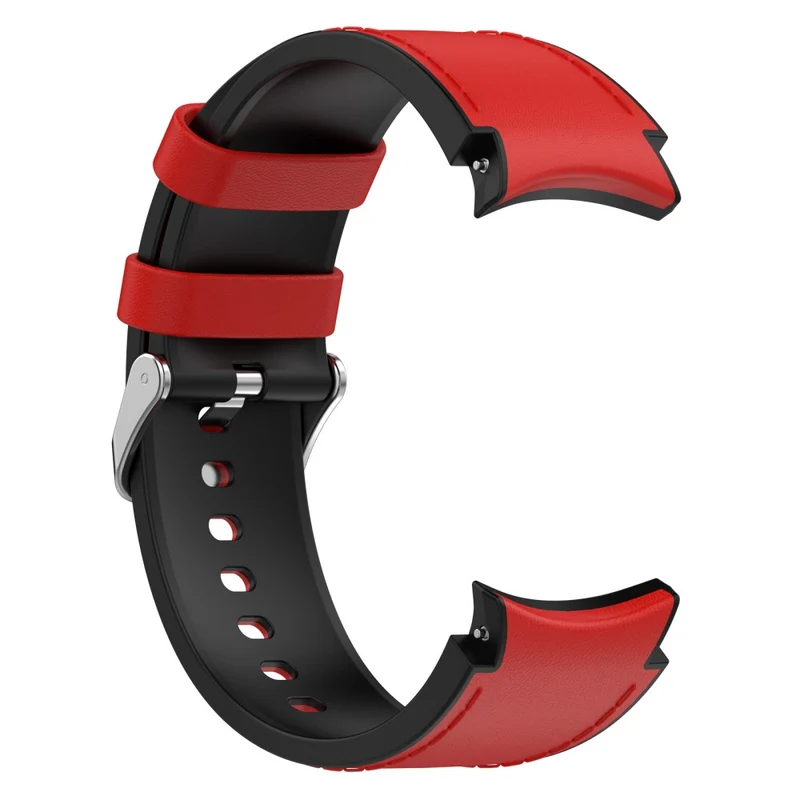 Silicone PU Leather Watch Band for Samsung Galaxy Watch