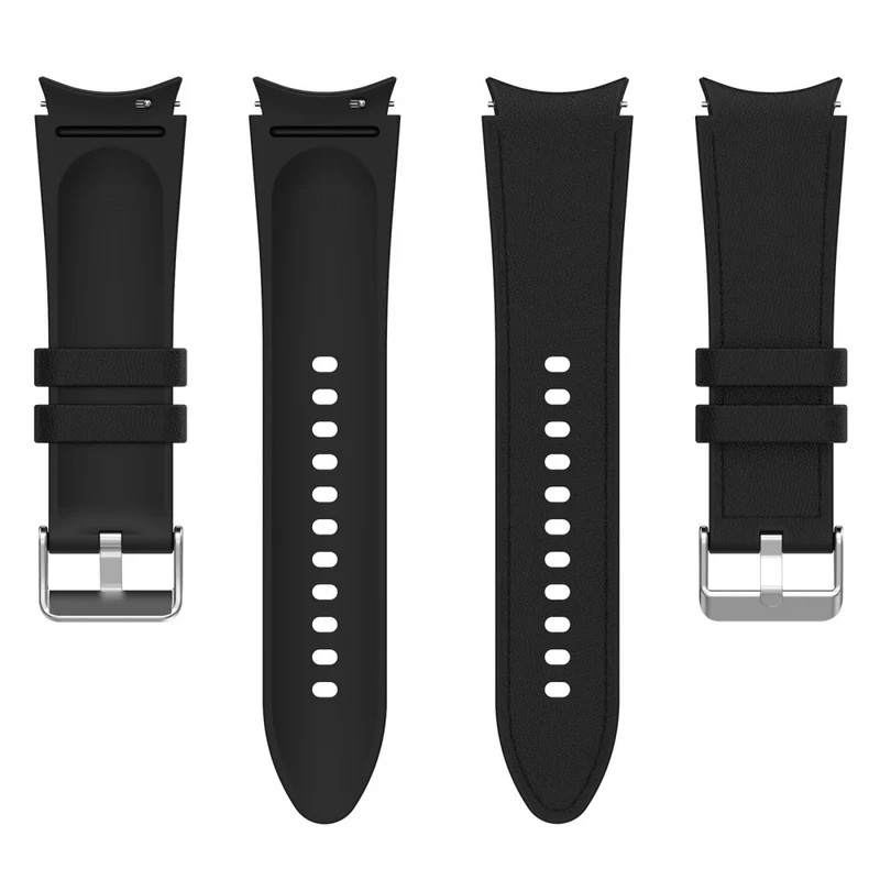 Silicone PU Leather Watch Band for Samsung Galaxy Watch