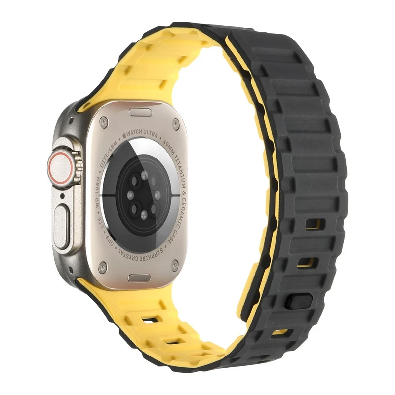 Silicone Band for Apple Watch - White+Black