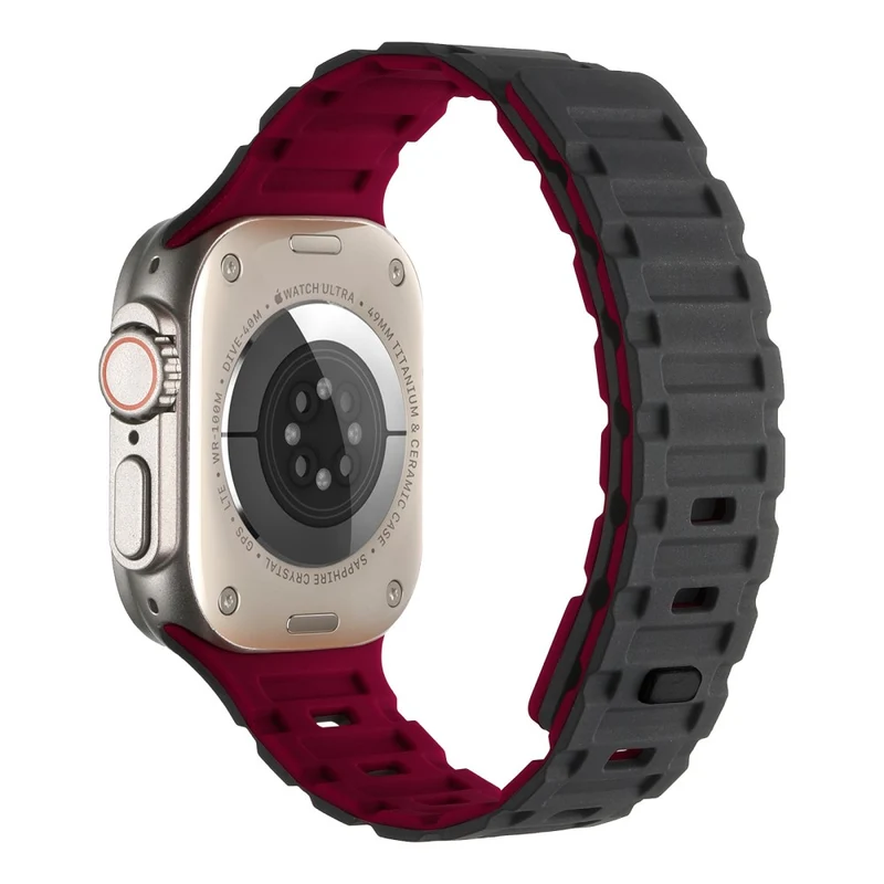 Silicone Band for Apple Watch - White+Black