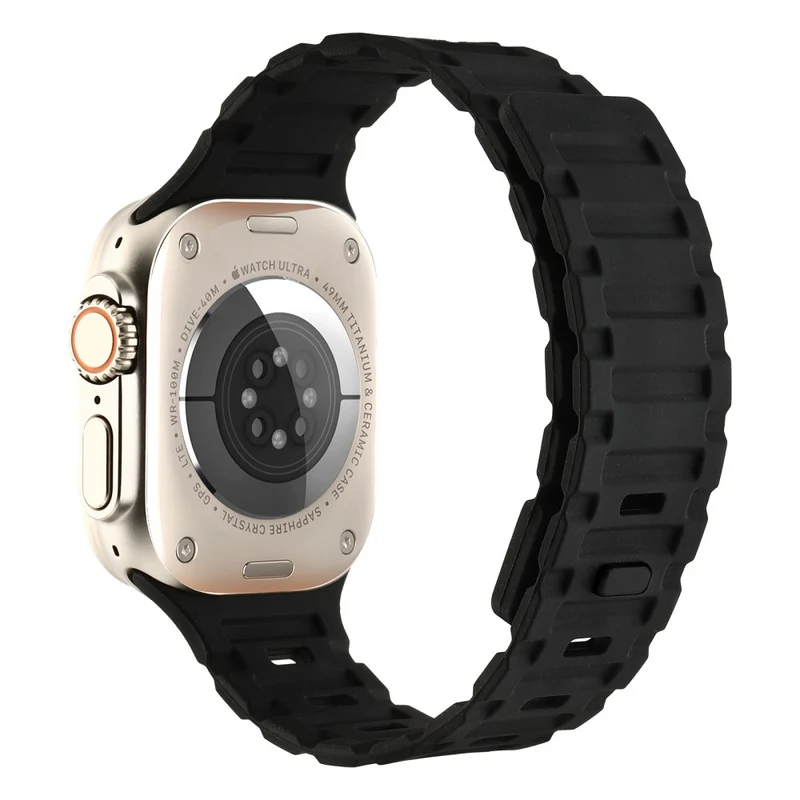 Silicone Band for Apple Watch - White+Black