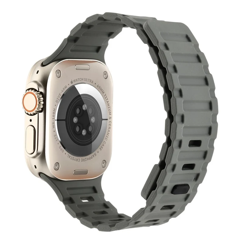 Silicone Band for Apple Watch - White+Black