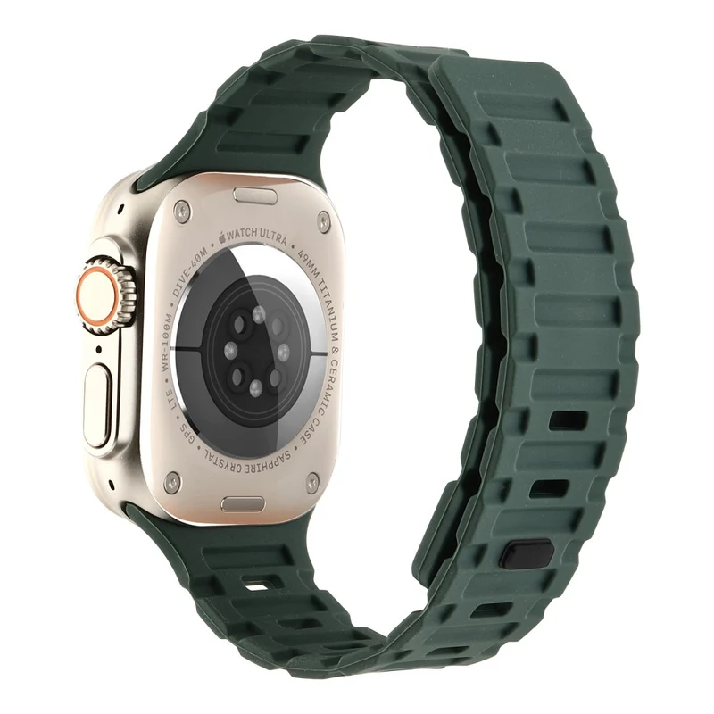 Silicone Band for Apple Watch - White+Black