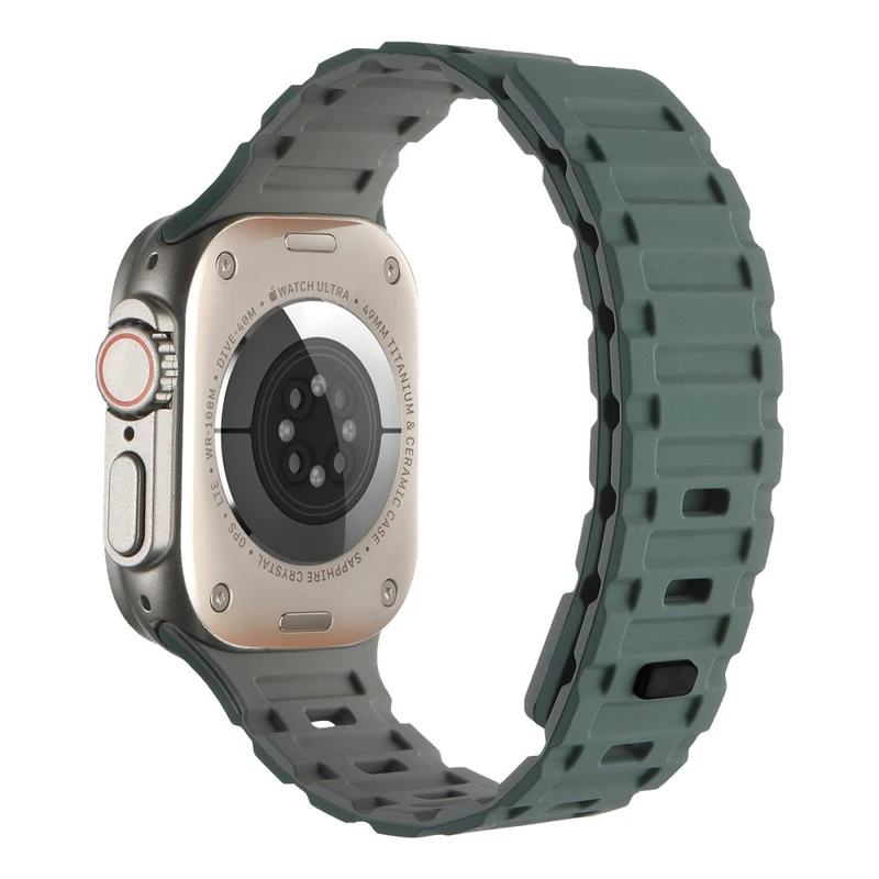 Silicone Band for Apple Watch - White+Black