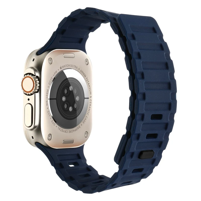Silicone Band for Apple Watch - White+Black