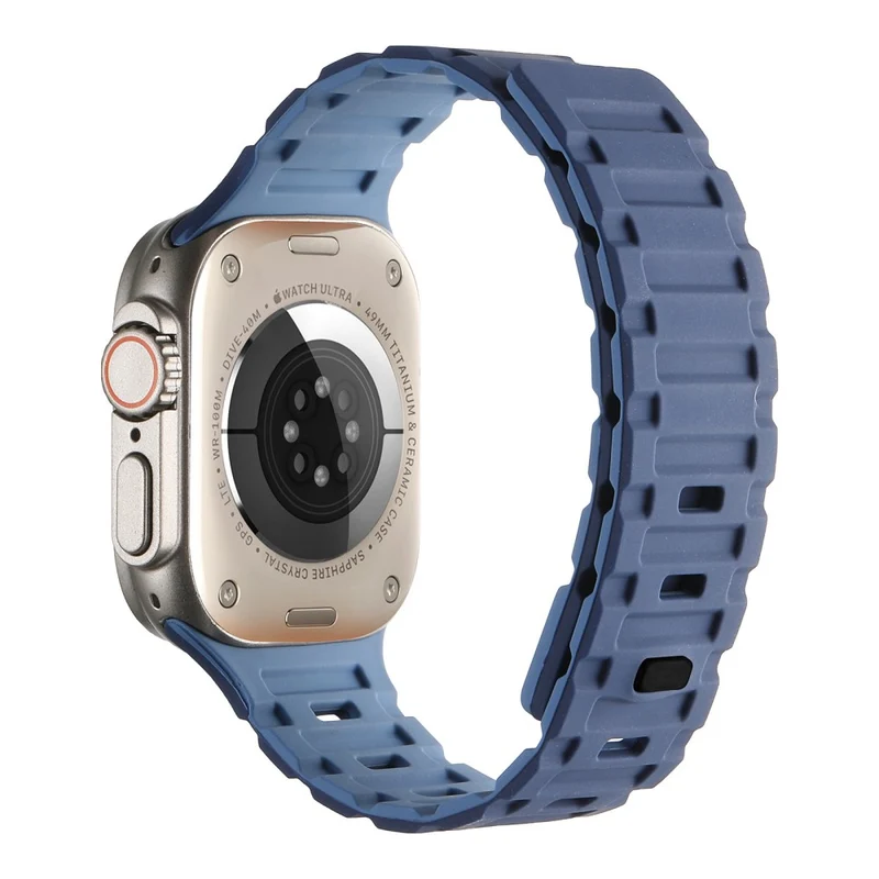 Silicone Band for Apple Watch - White+Black