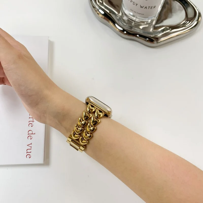 Heart Metal Band for Apple Watch Series