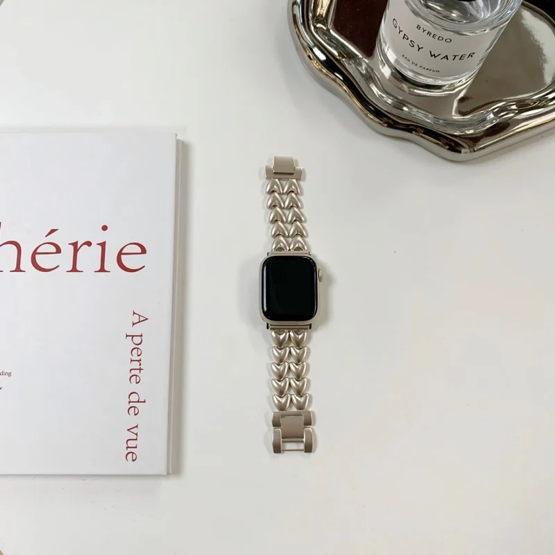 Heart Metal Band for Apple Watch Series