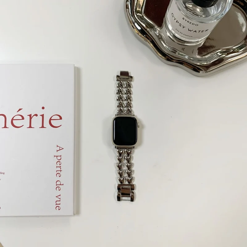 Heart Metal Band for Apple Watch Series
