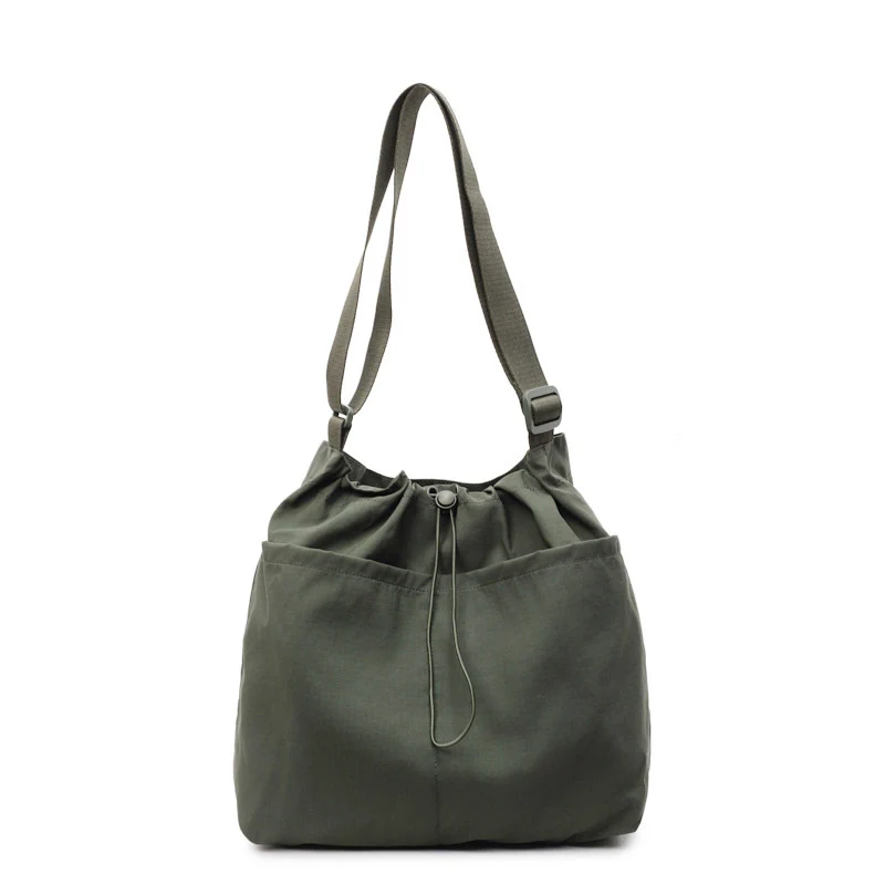 Kordelzugverschluss Utility Schultertasche