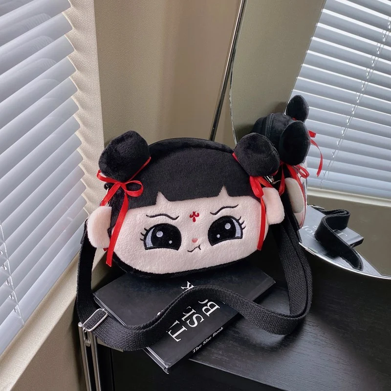 Niedliche Plüsch-Charakter-Schultertasche
