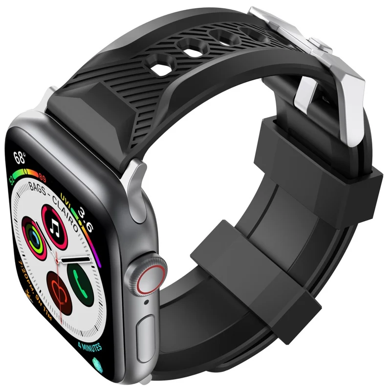 AHASTYLE WA10 Apple Watch Series 8 (41mm) silicone strap - Wine Red