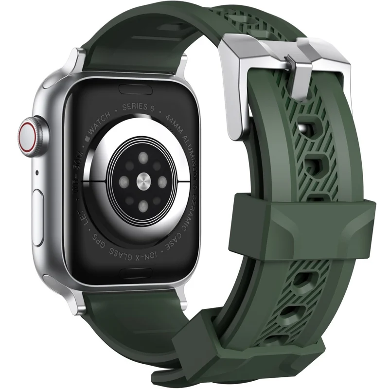 AHASTYLE WA10 Apple Watch Series 8 (45mm) / Watch Ultra silicone strap - Wine Red